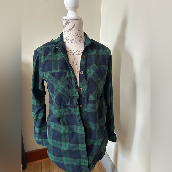 O'Neill Tops - O’Neill Green and Blue Plaid Shirt